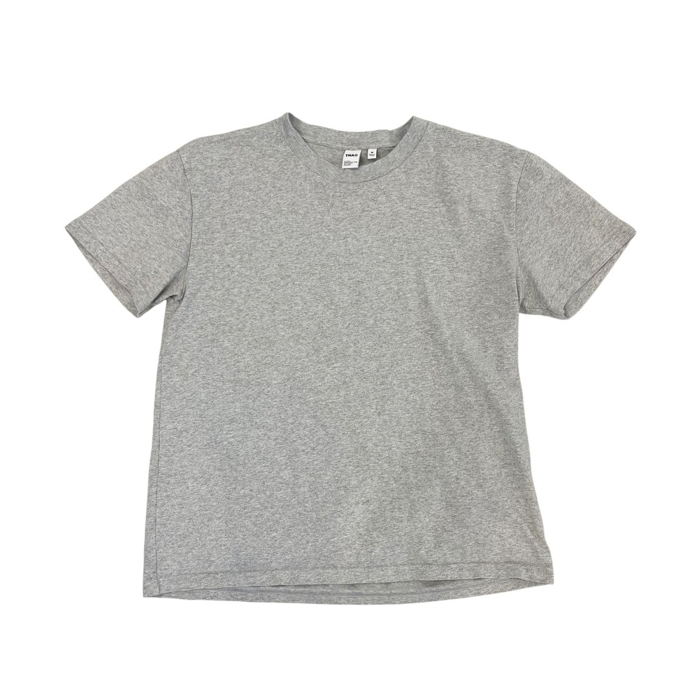 TNA Aritzia Heather Gray Cotton Crew Neck Short Sleeve T-Shirt Size Medium